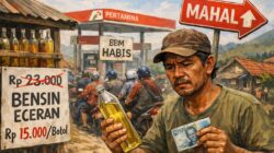 BBM Langka, Harga Eceran Tembus Rp13 Ribu per Botol di Batukaropa Bulukumba, Warga Mengeluh