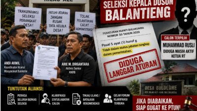 Aliansi Masyarakat Bulolohe Protes Keras Hasil Seleksi Kepala Dusun Balantieng, Minta Pelantikan Ditunda